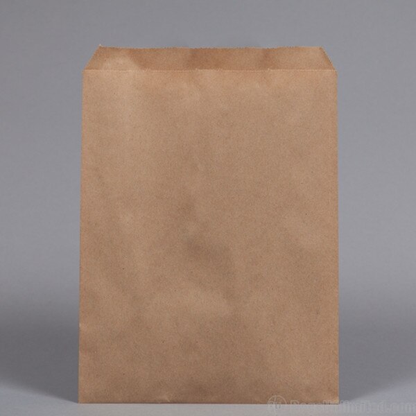 Flat Merchandise Bags. Natural Kraf
